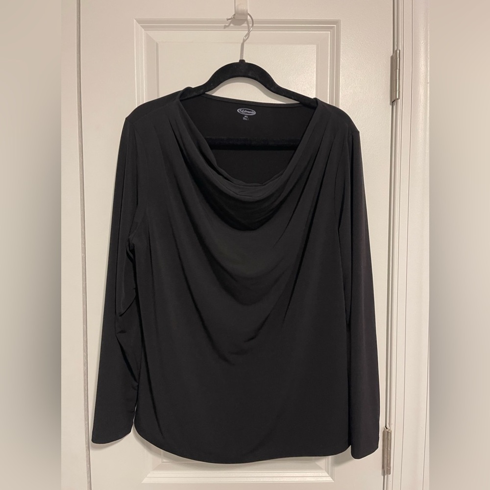 Edward’s Women’s Long sleeve Blouse Size XL Black